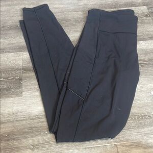 Black High Waist Joggers with Tapered Legs
